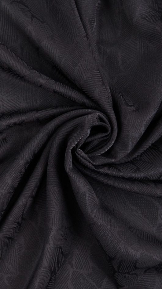 Poszetka jedwabna Black Leaf