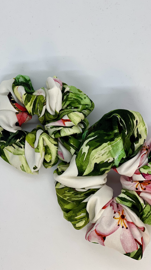 Komplet jedwabnych gumek mini & medium Tropical